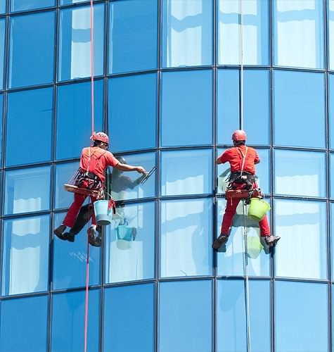 Мытье фасадов промальпинистами в Одинцово